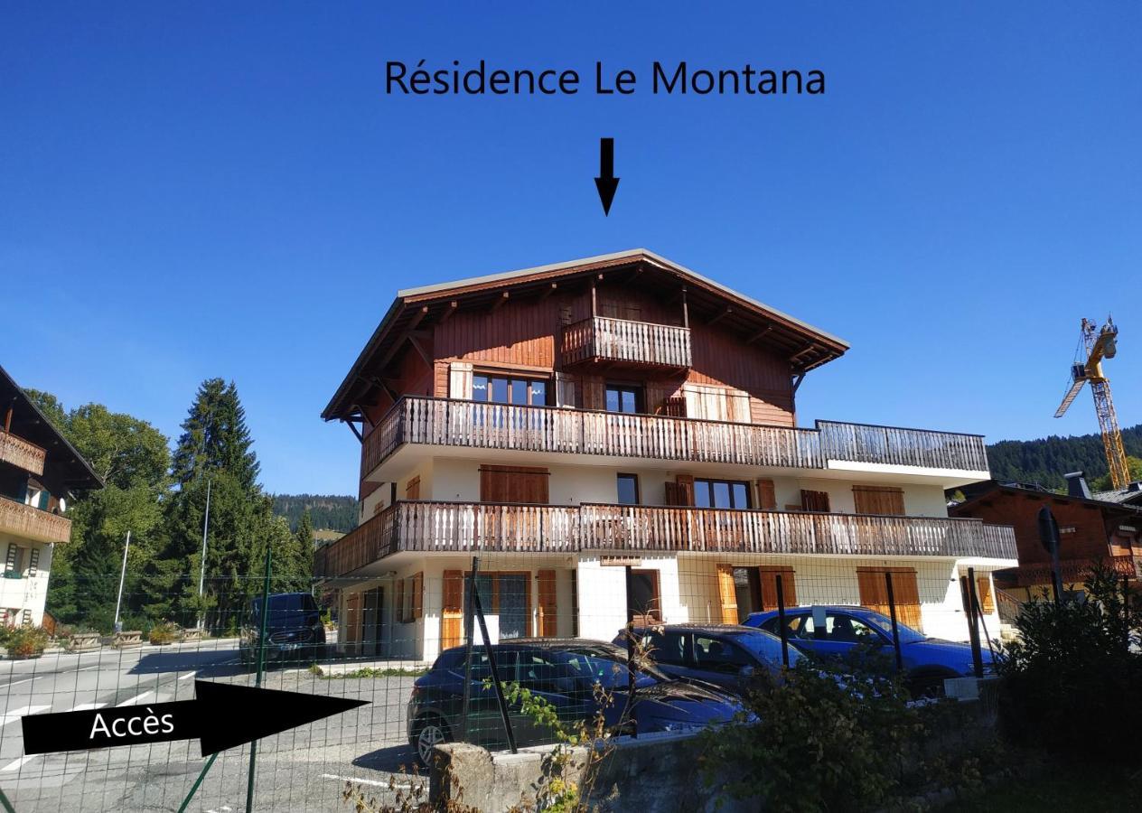 Le Montana - Studio Rue Du Centre - Cosy Et Montagnard - Navette Les Gets Exterior photo